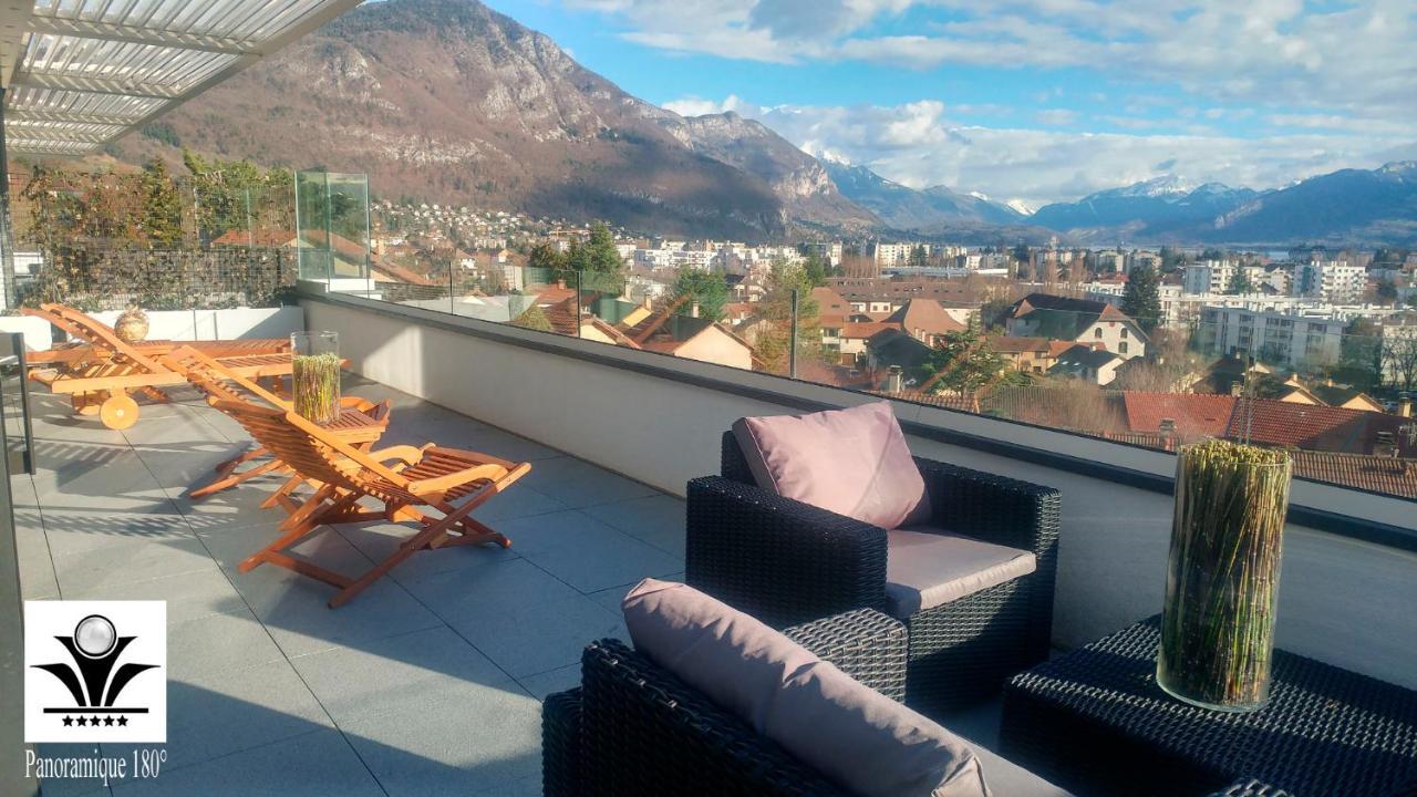 Panoramique 180 Lac Et Montagne Et Nid Secret Spa Romantique Annecy Bagian luar foto