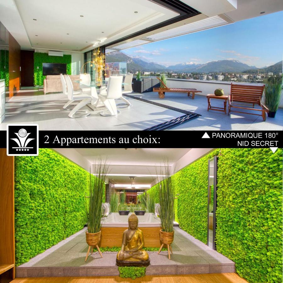 Panoramique 180 Lac Et Montagne Et Nid Secret Spa Romantique Annecy Bagian luar foto
